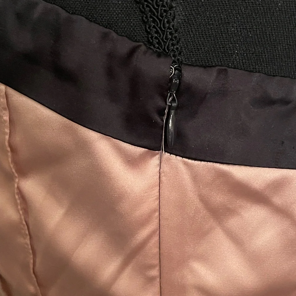 NWT Limited Satin Black Gold Bodice Strapless Cocktail Party Mini Micro Dress 6 - Picture 5 of 7